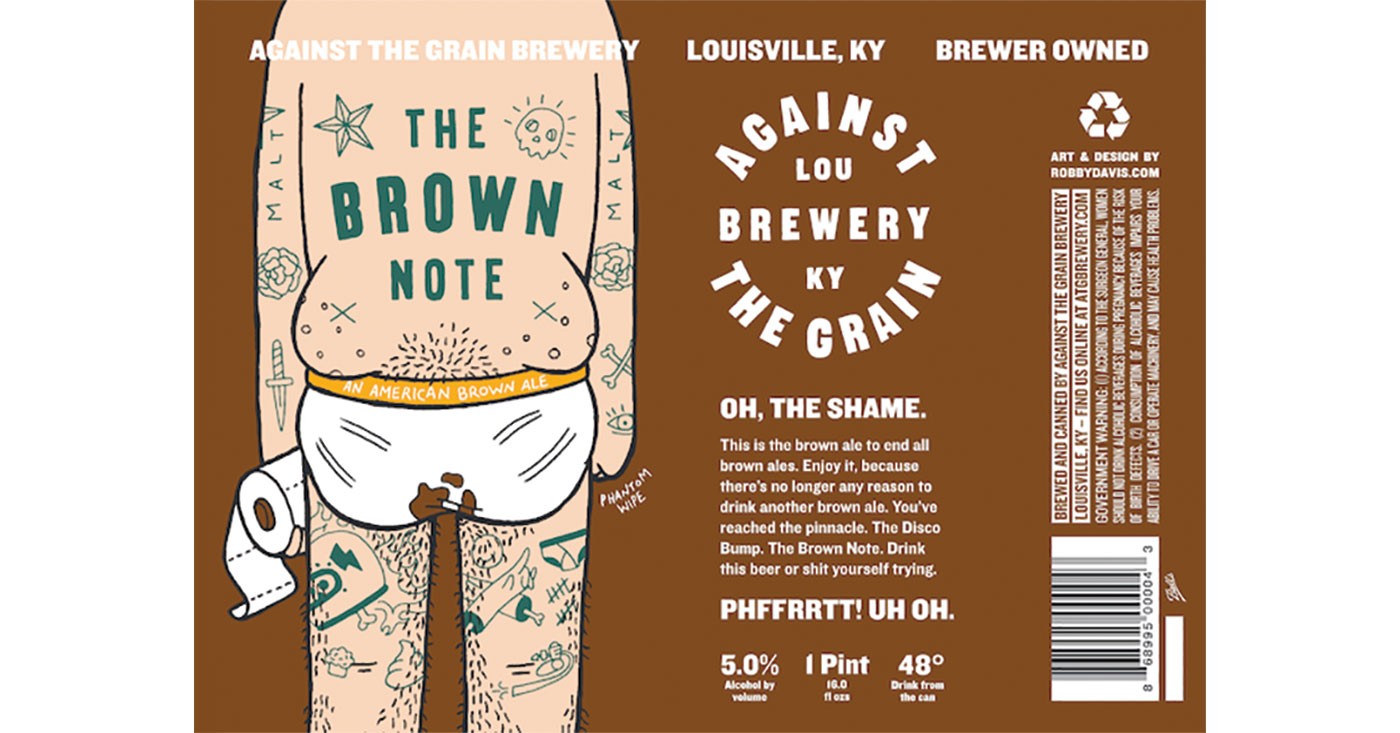 Some brewers, such as Against The Grain Brewery, have fun and test boundaries on their labels.