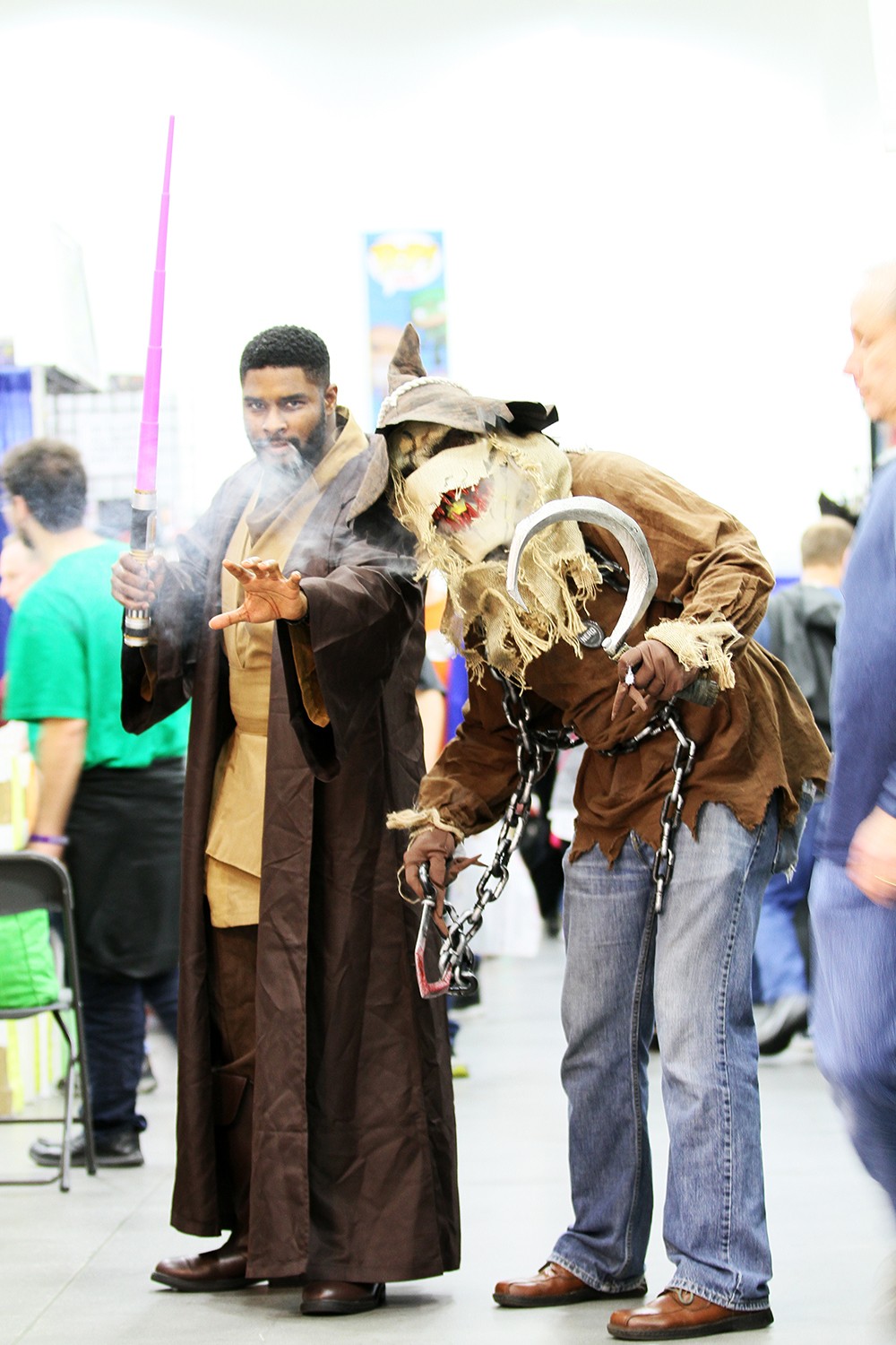 Aaron and Corey as a Jedi and the Scarecrow. - Michelle of Miss Zee