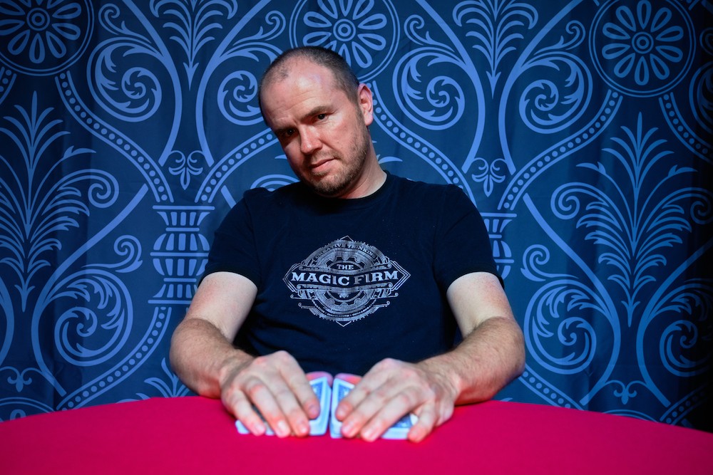 Brent M. Braun teaching magic.