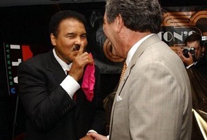 Muhammad Ali and Ex-Louisville Mayor and former Lieutenant Gov. Jerry Abramson.