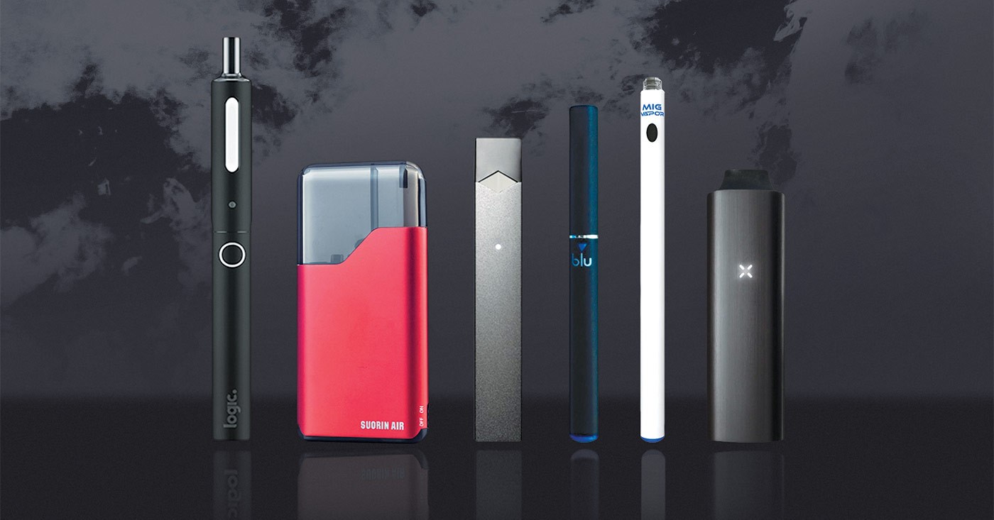 Various types of e-cigarettes