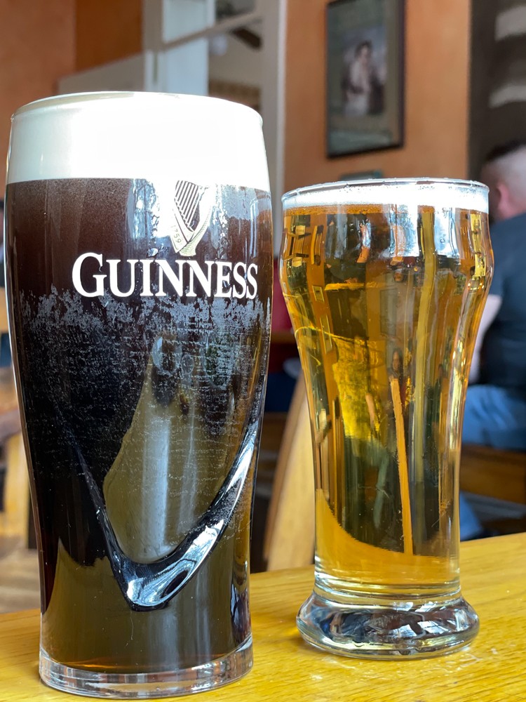 Even a tall pint of Guiness looks like a winter treat at The Irish Rover, one of our crowd favorites for cold-weather comfort.