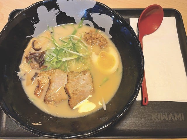 Kiwami shiro ramen, a specialty, is a classic Japanese style made with long-simmered light-color broth in place of the standard dark soy-based version. - All Photos by Robin Garr