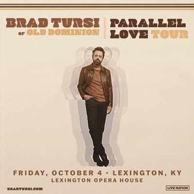 Win Tickets: 2 Tickets to see Brad Tursi of Old Dominion at Lexington Opera House - 10.4.24