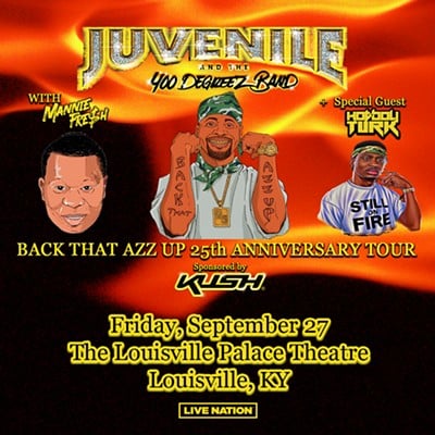 Win Tickets: 2 Tickets to see Juvenile + Mannie Fresh + Hot Boy Turk w/ The 400 Degreez Band at The Louisville Palace | 09.27.24